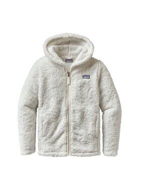 Patagonia White Los Gatos Full Zip Hoodie, Size 10 (M)